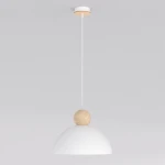 Kaki M lampa wisząca E27 biała 1677/1M