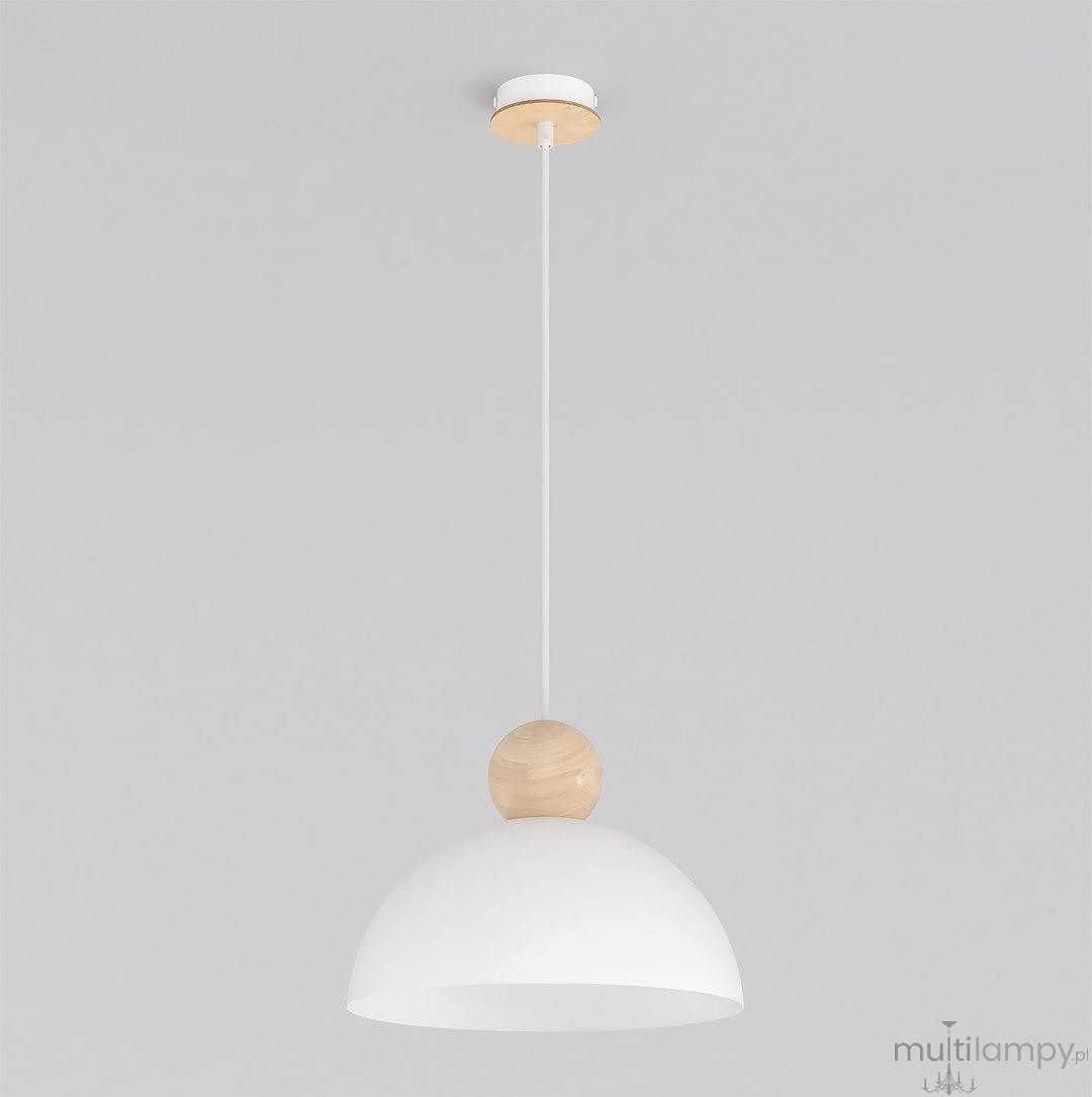 Kaki M lampa wisząca E27 biała 1677/1M
