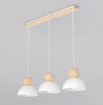 Kaki lampa wisząca 3xE27 biała 1677/3