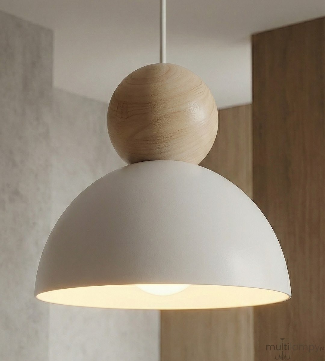 Kaki PREM lampa wisząca 3xE27 biała 1677/3PREM