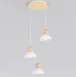 Kaki PREM lampa wisząca 3xE27 biała 1677/3PREM