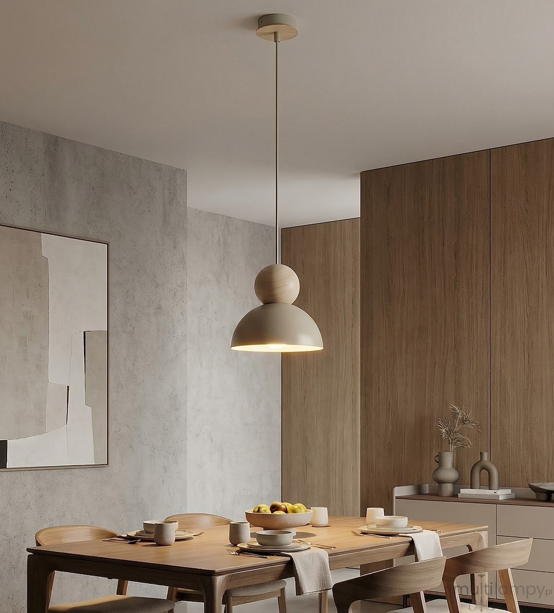 Kaki S lampa wisząca E27 mokka 1678/1S