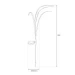 Setaria lampa solarna ogrodowa wbijana H83 LED EKO2528
