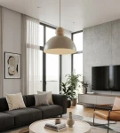 Kaki M lampa wisząca E27 mokka 1678/1M