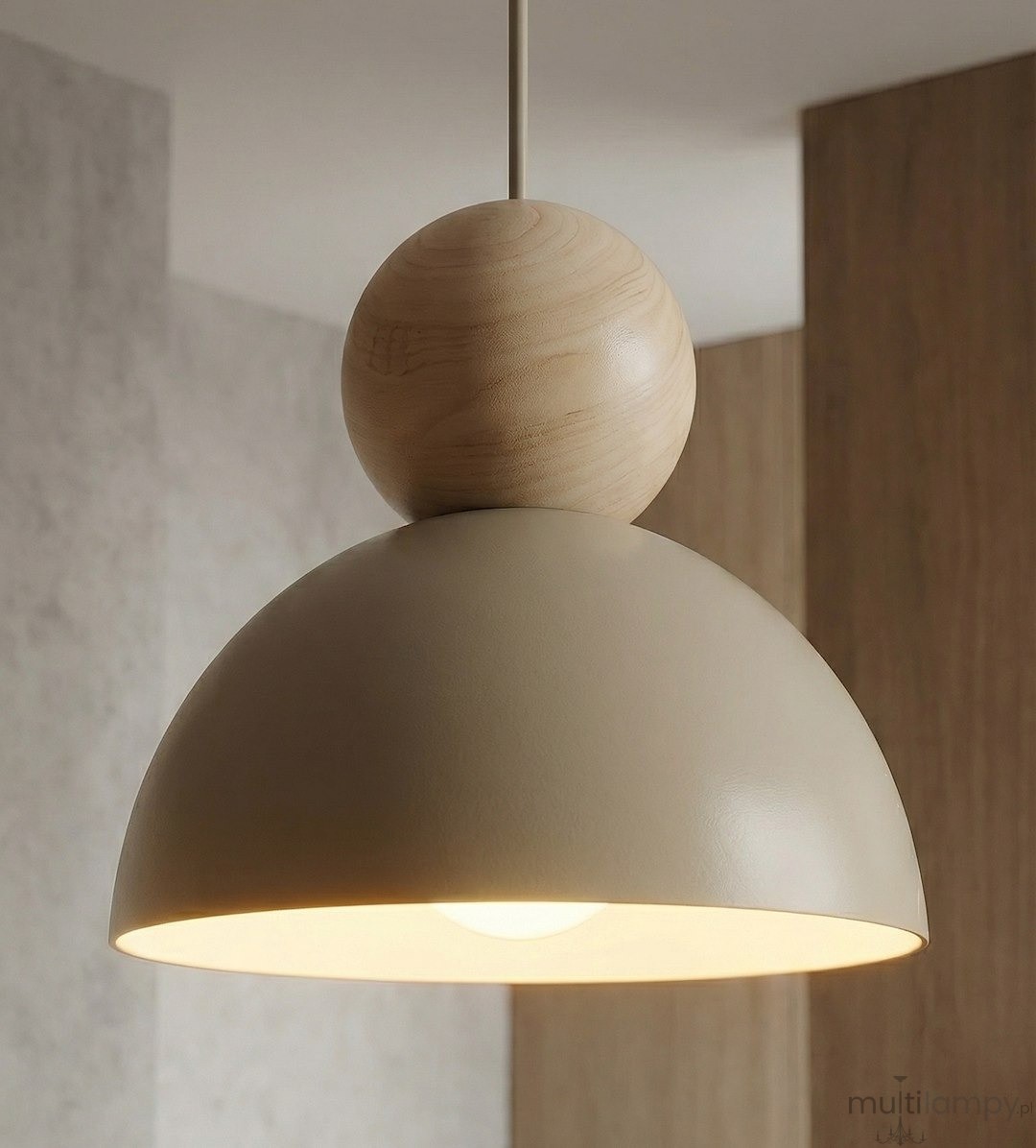 Kaki lampa wisząca 3xE27 mokka 1678/3