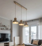 Kaki lampa wisząca 3xE27 mokka 1678/3
