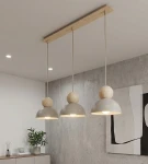 Kaki lampa wisząca 3xE27 mokka 1678/3