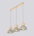 Kaki lampa wisząca 3xE27 mokka 1678/3