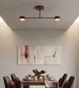 Halo lampa sufitowa 2xGX53 burgundy 1681/2