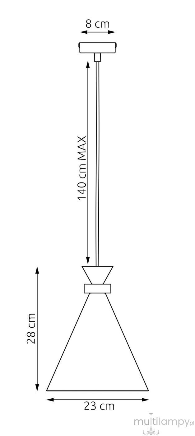 Zero lampa wisząca E27 czarna 1682/1