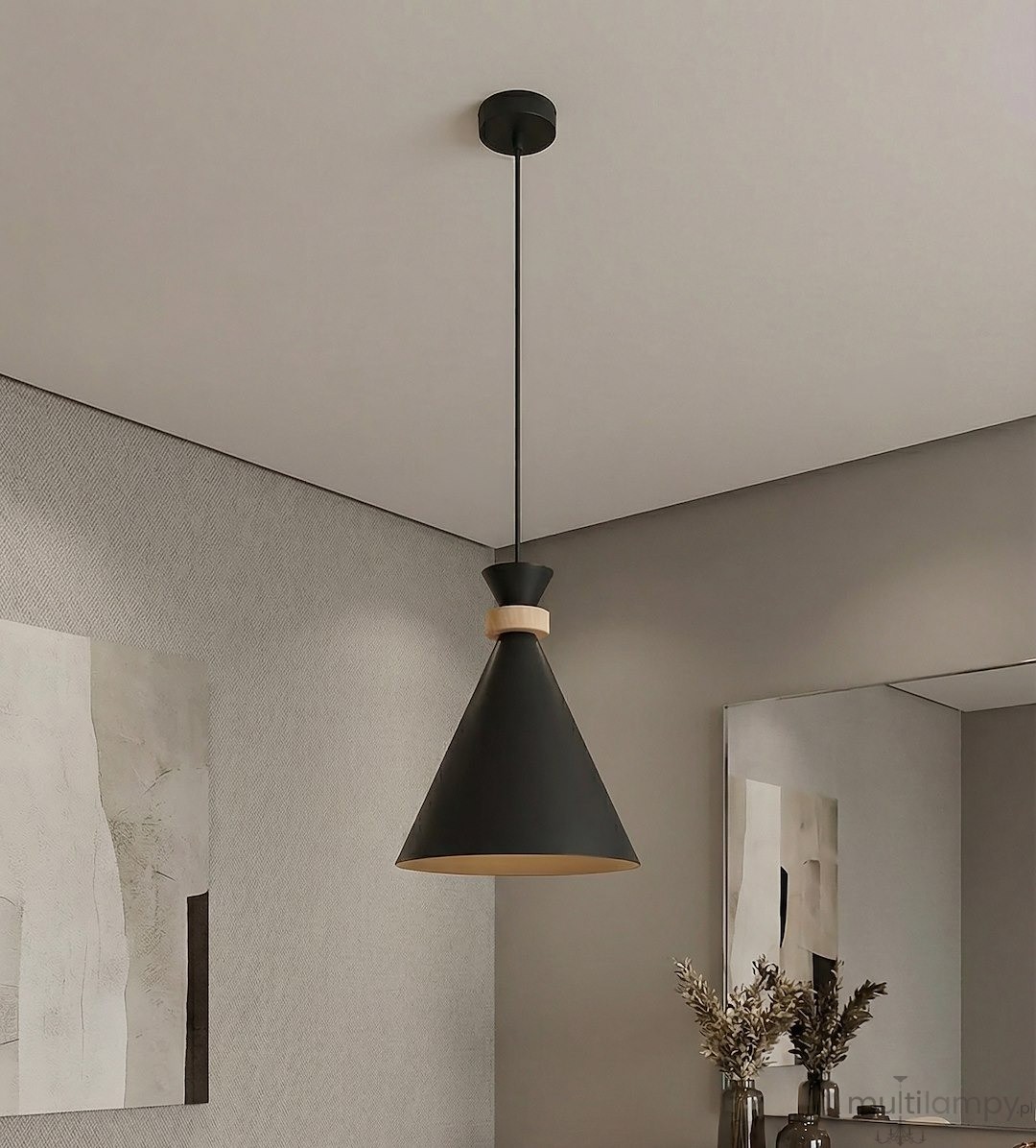 Zero lampa wisząca E27 czarna 1682/1