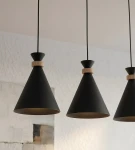 Zero lampa wisząca 3xE27 czarna 1682/3