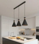 Zero lampa wisząca 3xE27 czarna 1682/3