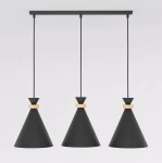 Zero lampa wisząca 3xE27 czarna 1682/3