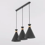 Zero lampa wisząca 3xE27 czarna 1682/3