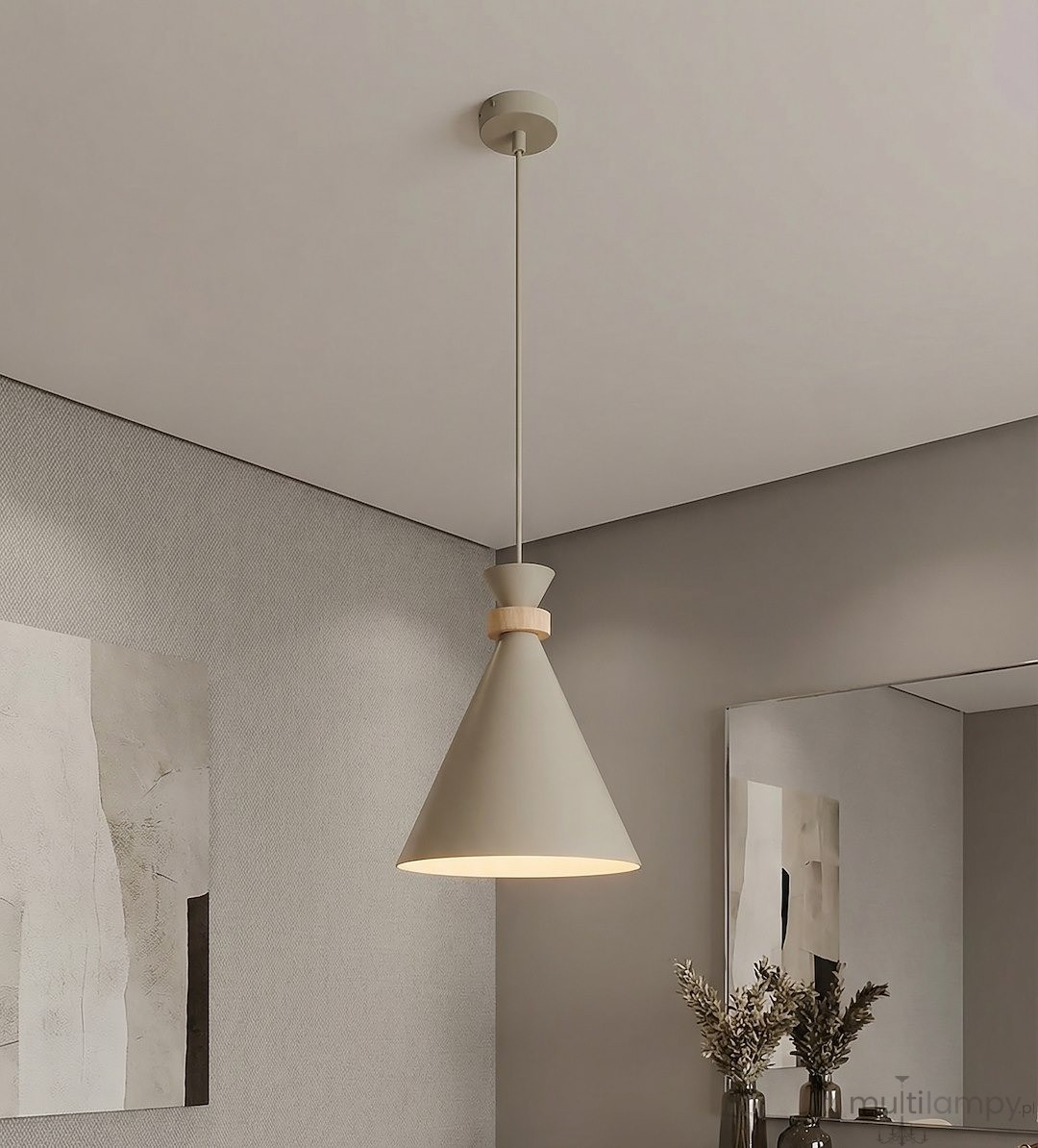 Zero lampa wisząca E27 mokka 1683/1