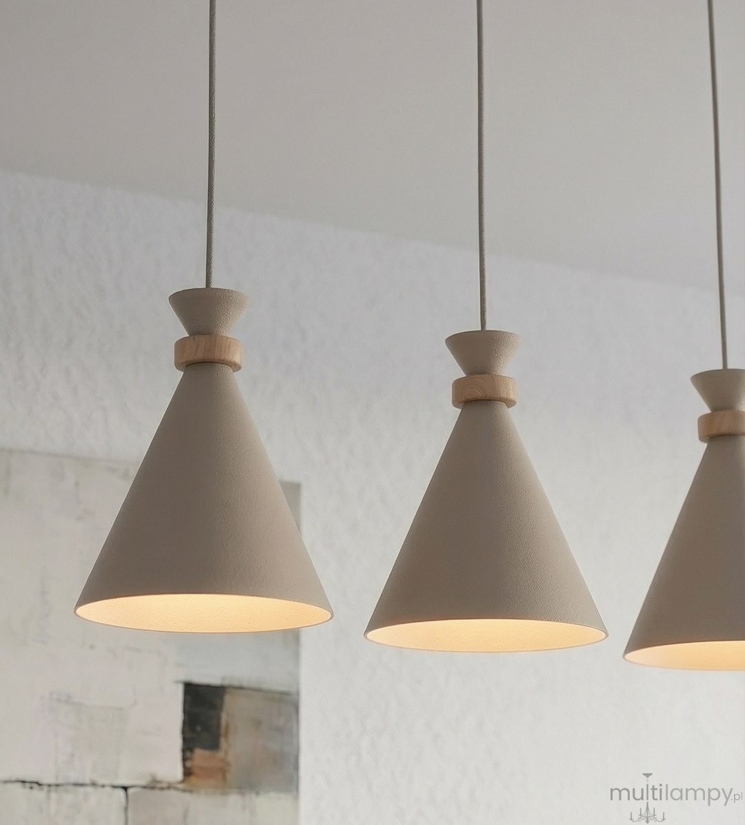 Zero lampa wisząca 3xE27 mokka 1683/3