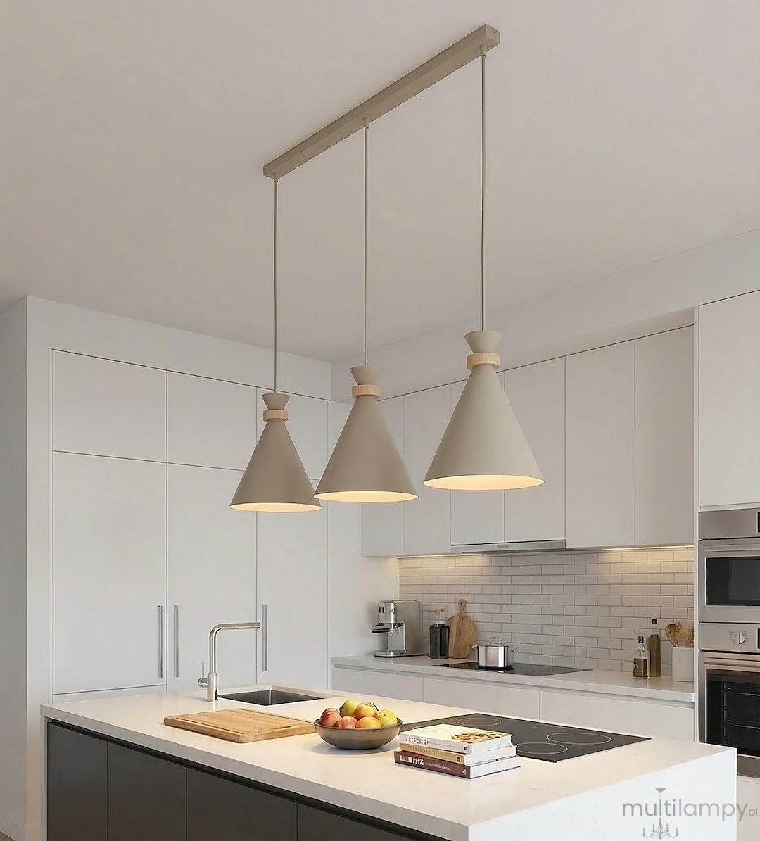 Zero lampa wisząca 3xE27 mokka 1683/3