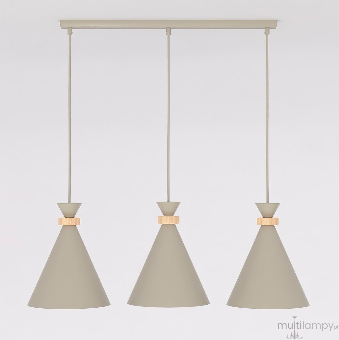 Zero lampa wisząca 3xE27 mokka 1683/3