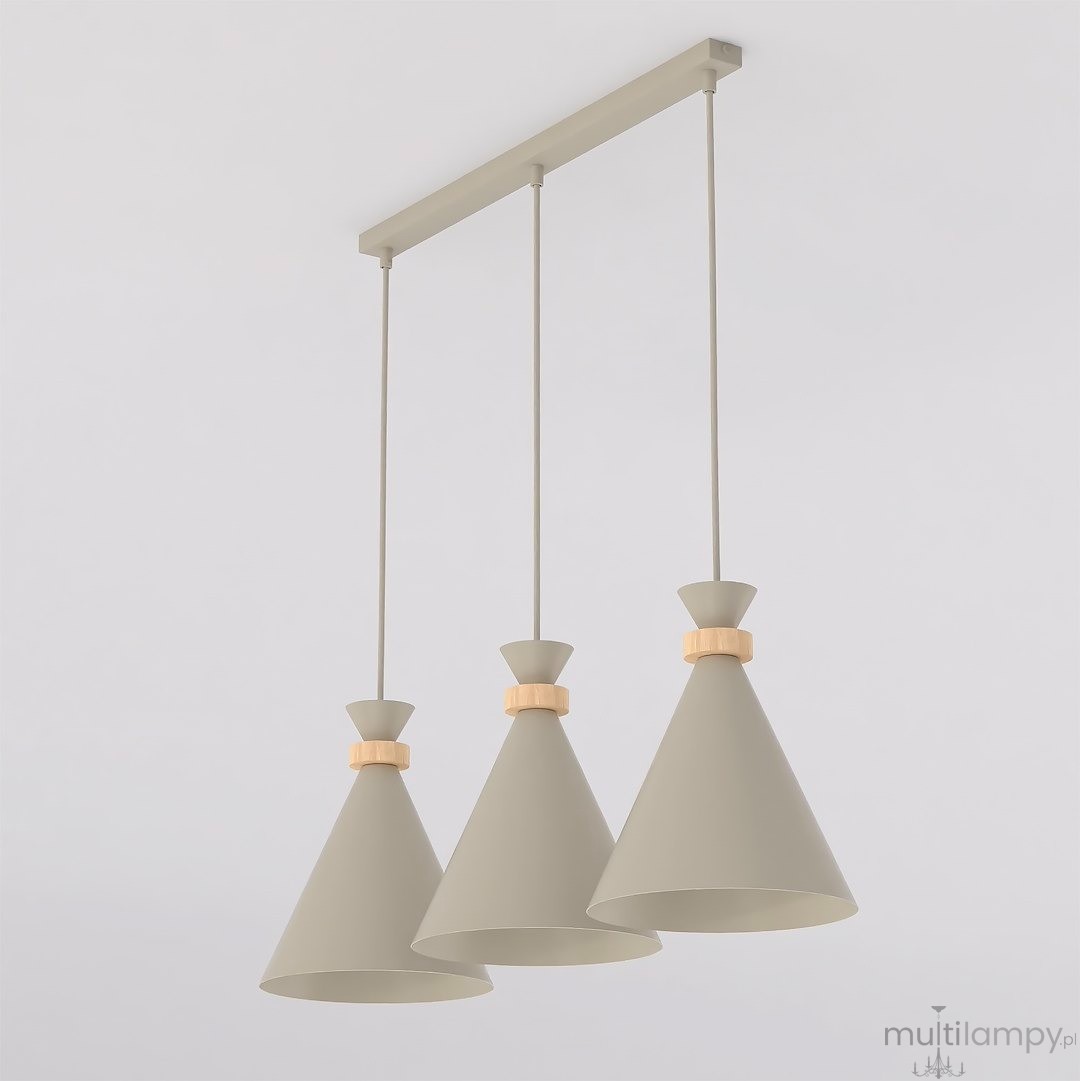 Zero lampa wisząca 3xE27 mokka 1683/3