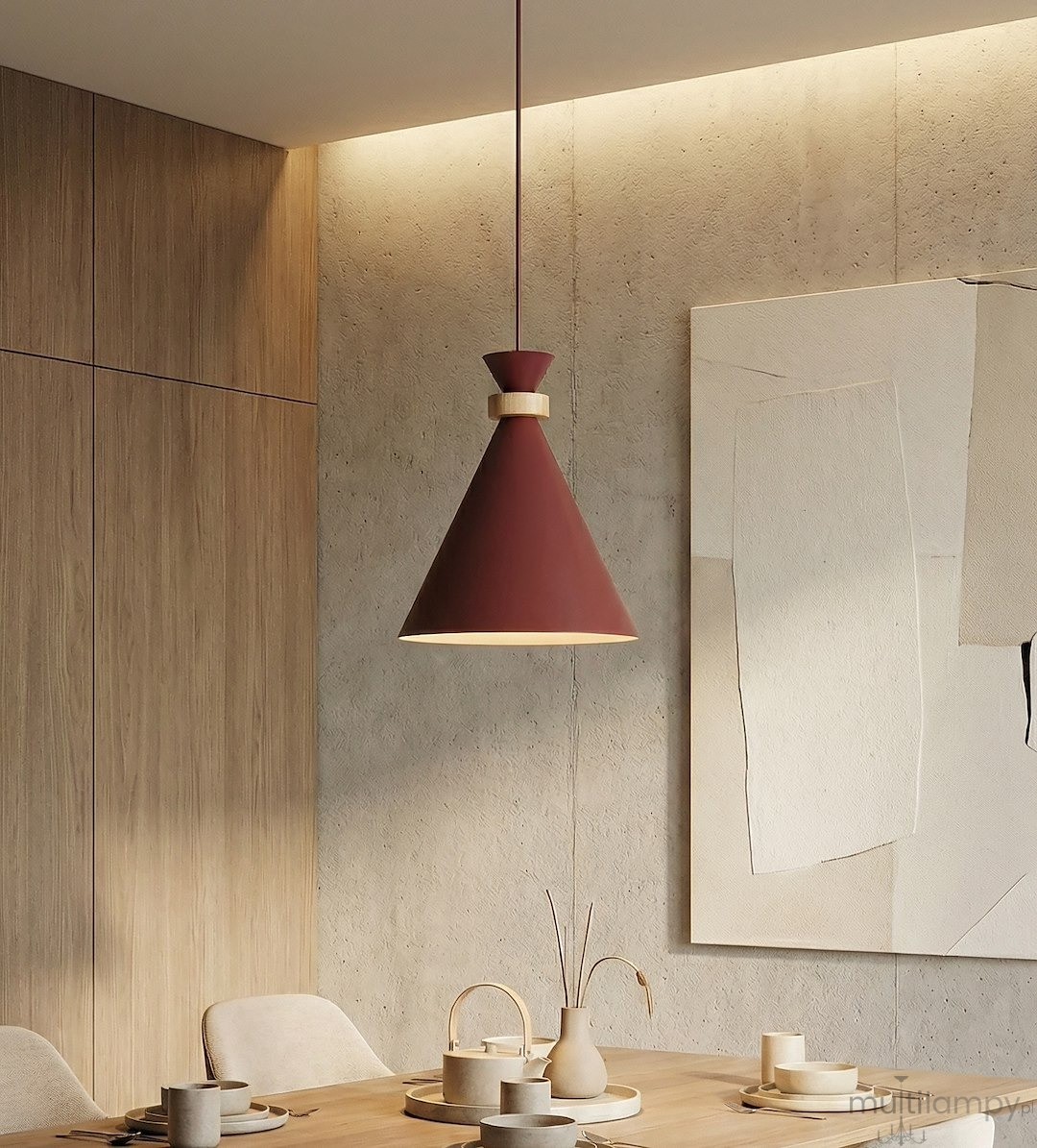 Zero lampa wisząca E27 burgundy 1684/1