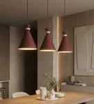 Zero lampa wisząca 3xE27 burgundy 1684/3