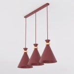 Zero lampa wisząca 3xE27 burgundy 1684/3