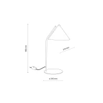 Cono lampka stołowa 1xE27 czarna 16009
