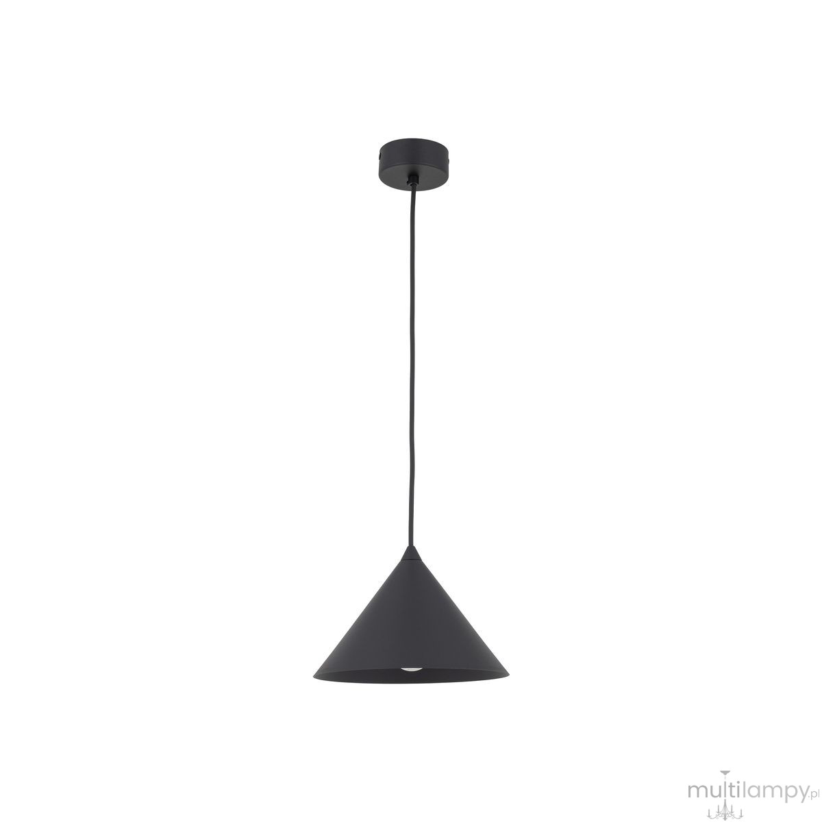Cono D21 lampa wisząca 1xE27 czarna 10058
