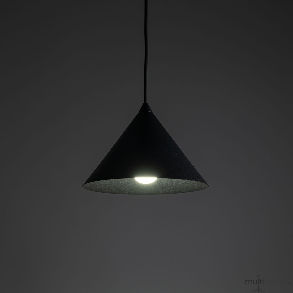 Cono D21 lampa wisząca 1xE27 czarna 10058