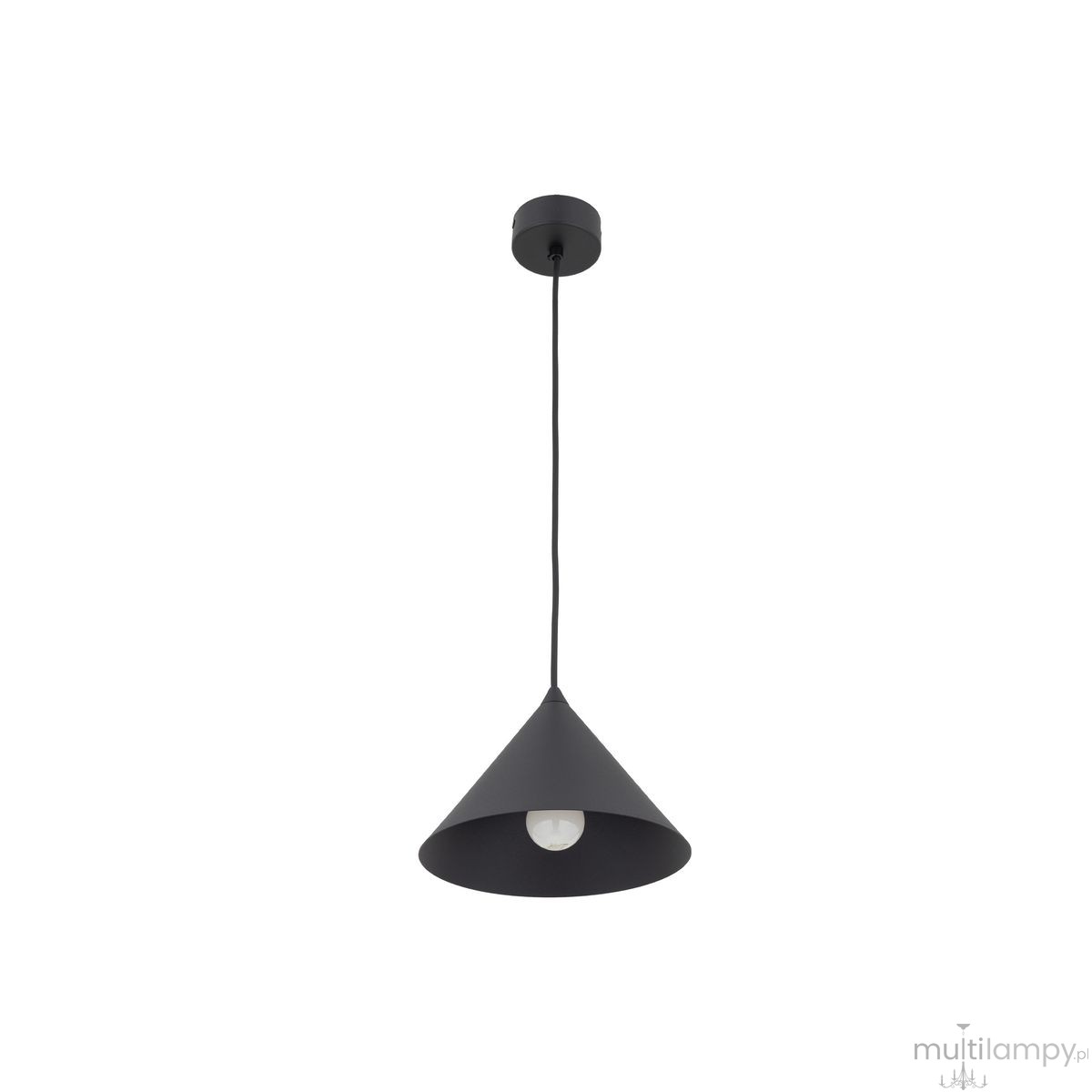 Cono D21 lampa wisząca 1xE27 czarna 10058