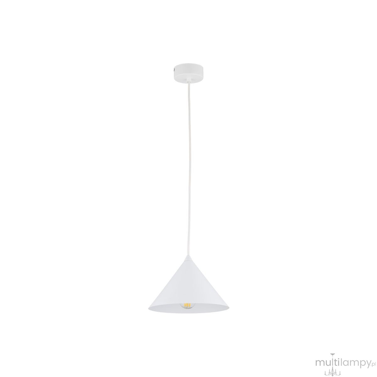 Cono D21 lampa wisząca 1xE27 biała 10007