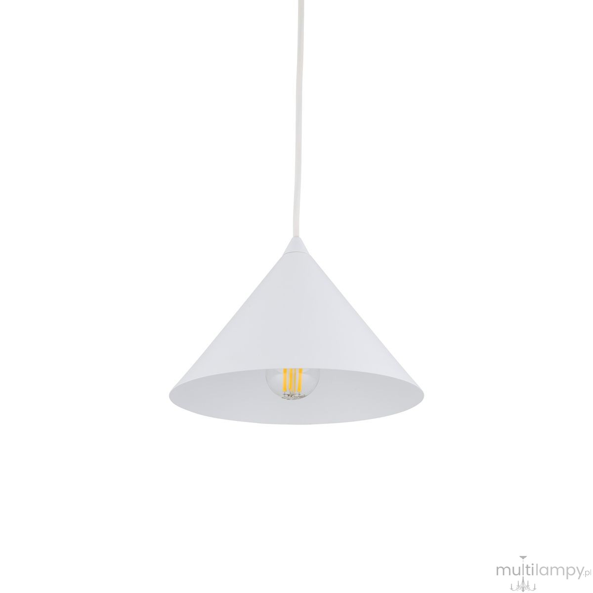 Cono D21 lampa wisząca 1xE27 biała 10007