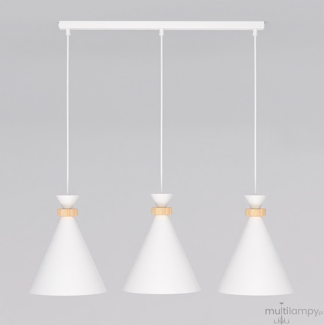 Zero lampa wisząca 3xE27 biała 1679/3