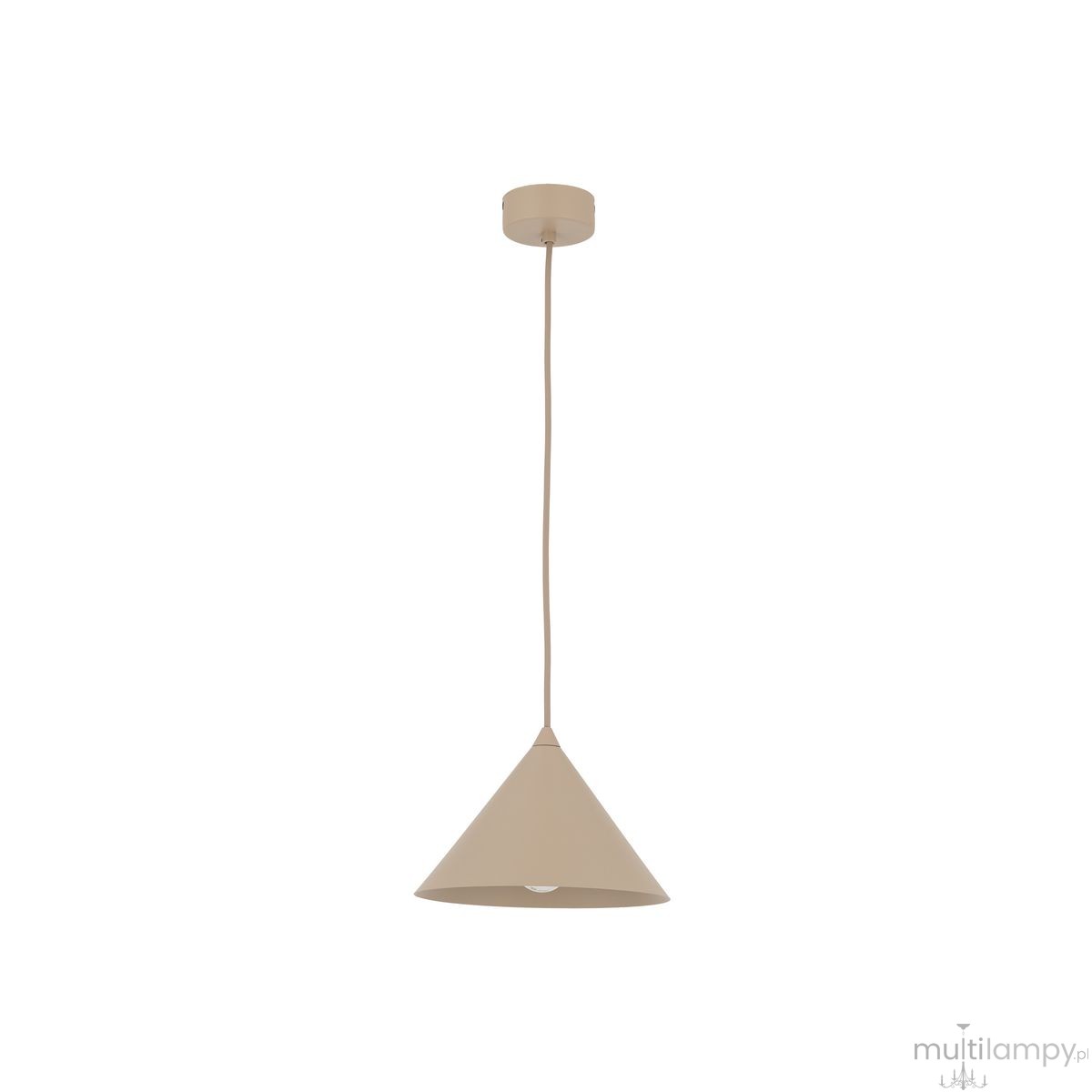 Cono D21 lampa wisząca 1xE27 beżowa 10619