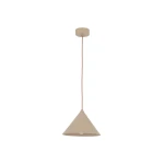 Cono D21 lampa wisząca 1xE27 beżowa 10619