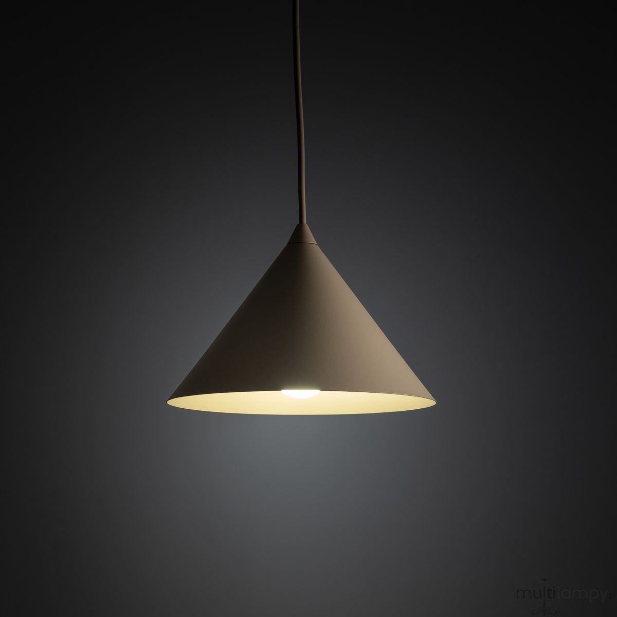 Cono D21 lampa wisząca 1xE27 beżowa 10619