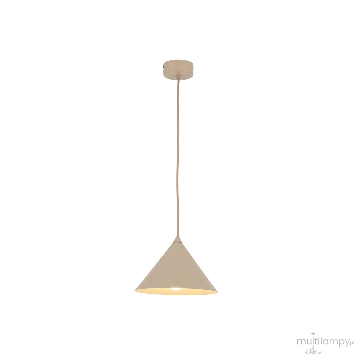 Cono D21 lampa wisząca 1xE27 beżowa 10619