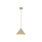 Cono D21 lampa wisząca 1xE27 beżowa 10619