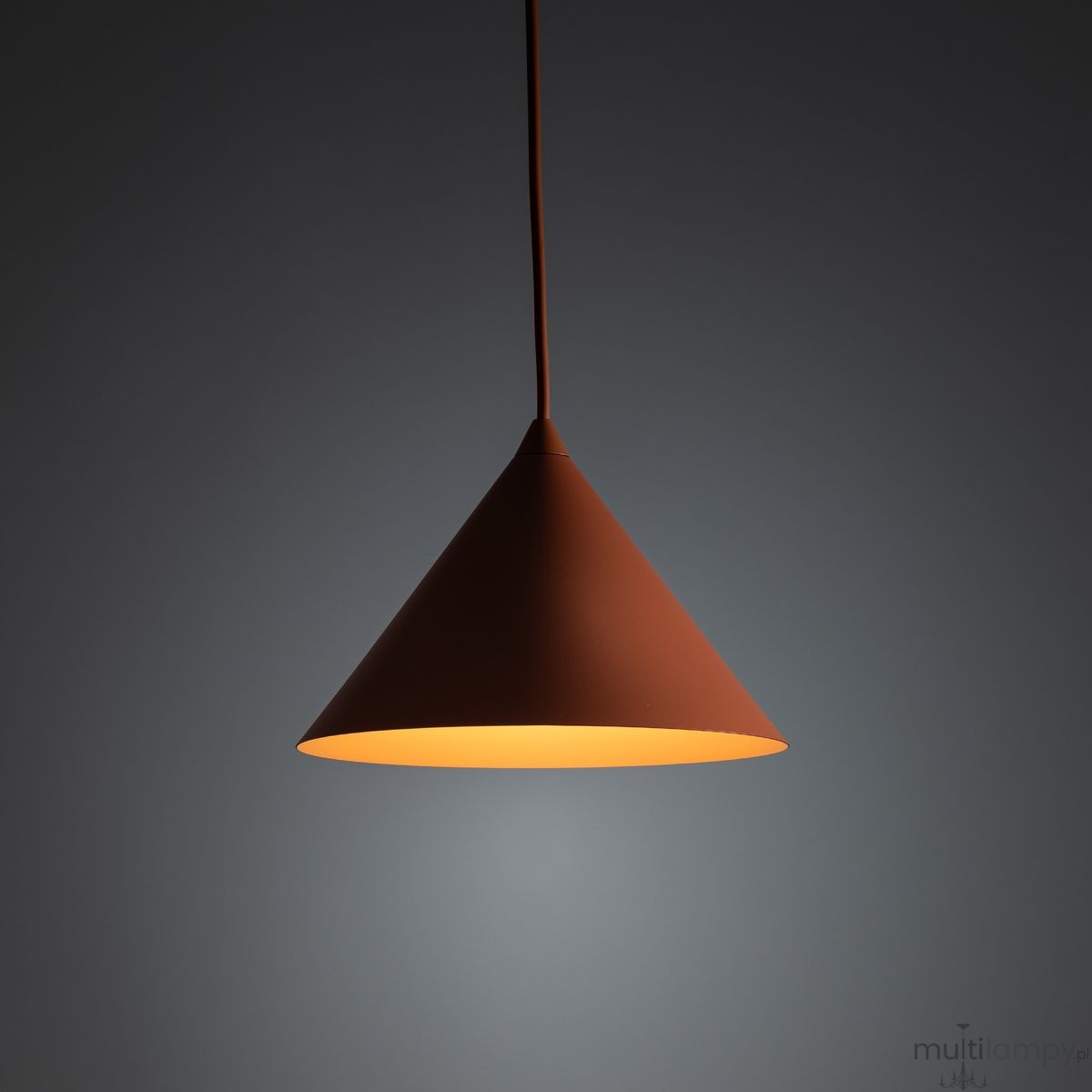 Cono D21 lampa wisząca 1xE27 ceglana 10076
