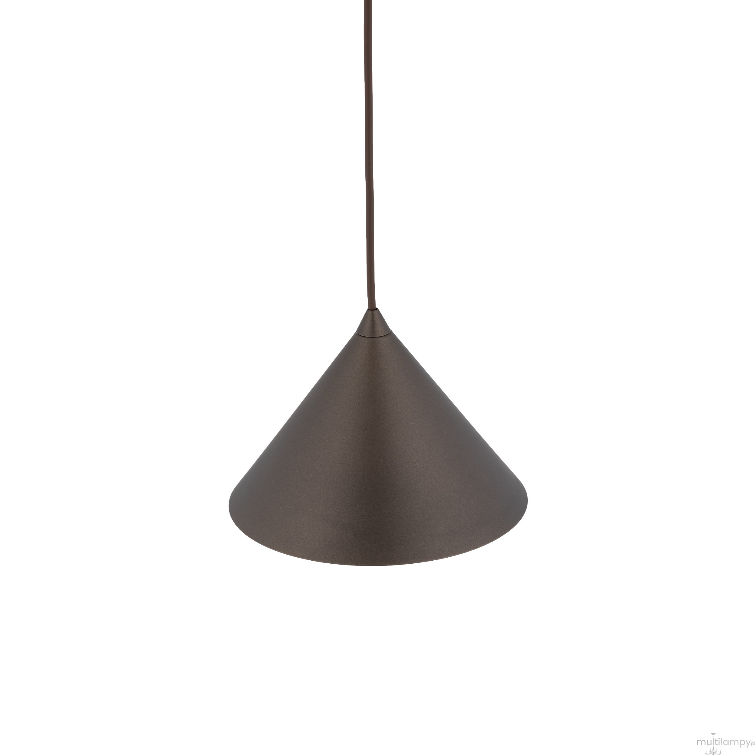 Cono D21 lampa wisząca 1xE27 brązowa 10073