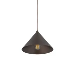 Cono D21 lampa wisząca 1xE27 brązowa 10073