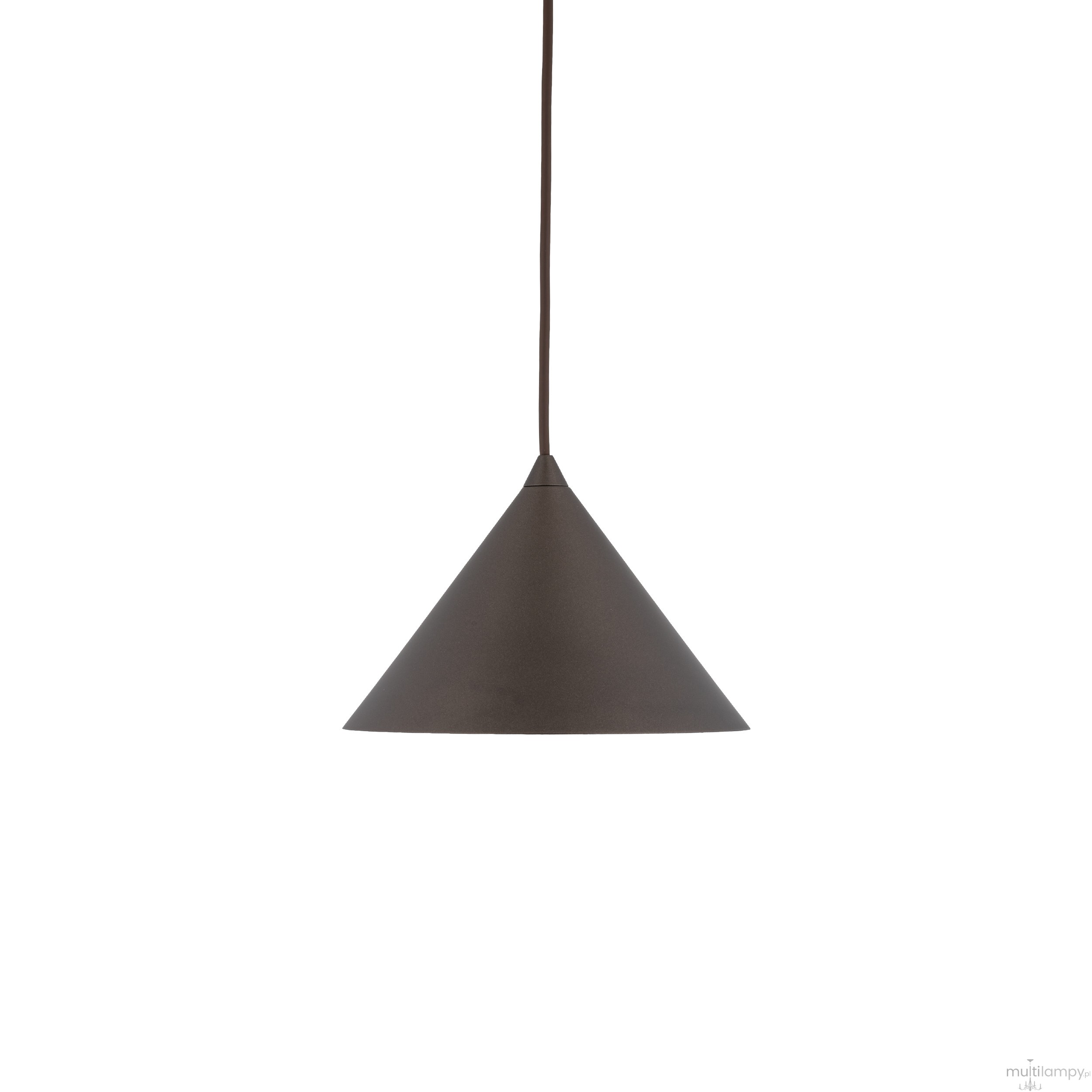 Cono D21 lampa wisząca 1xE27 brązowa 10073