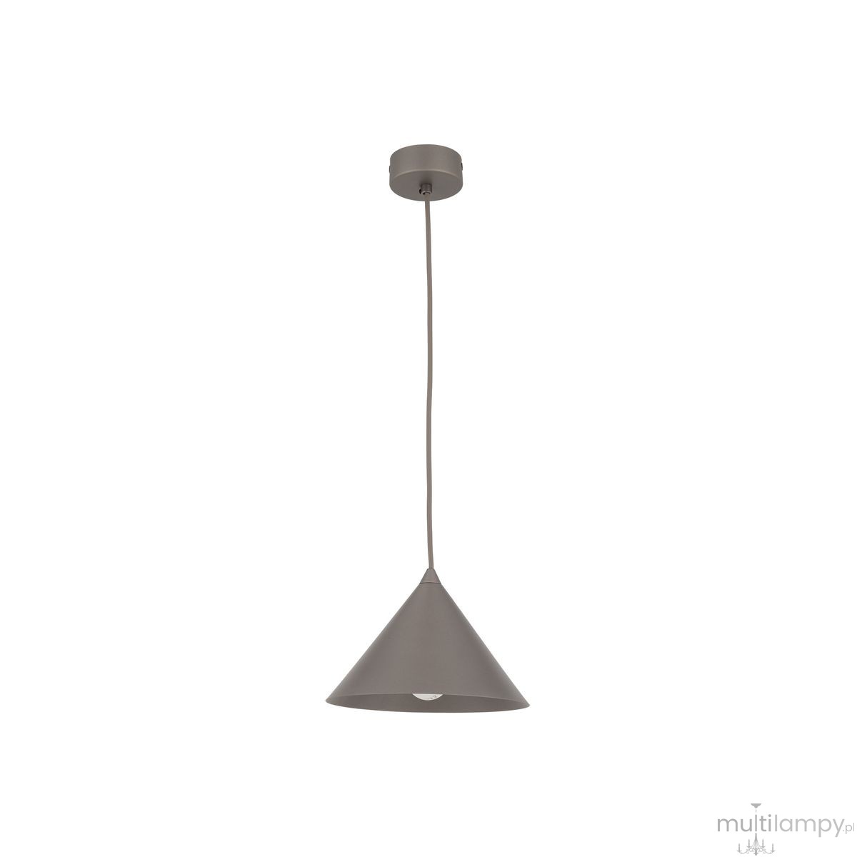 Cono D21 lampa wisząca 1xE27 szarobrązowy 11375