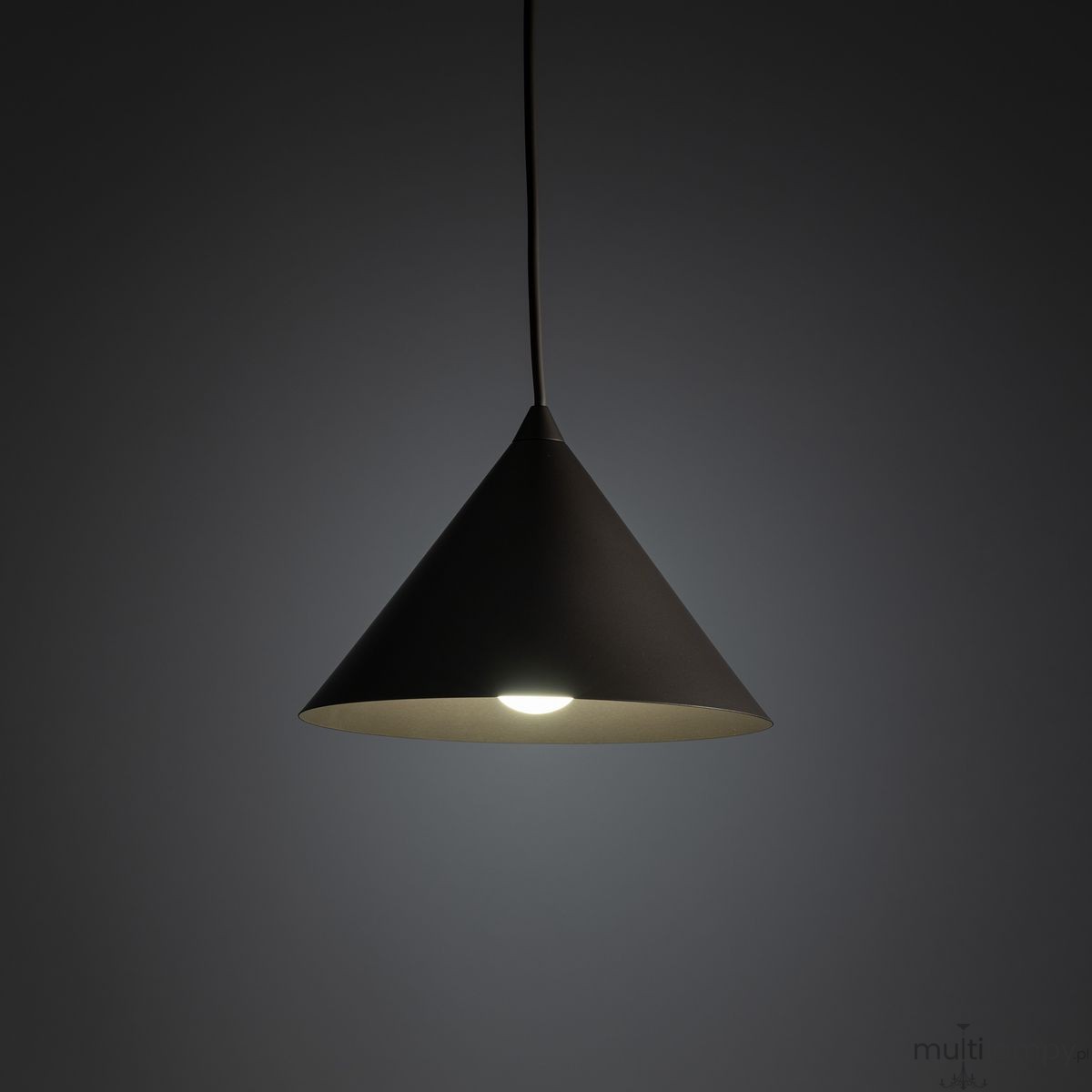 Cono D21 lampa wisząca 1xE27 szarobrązowy 11375