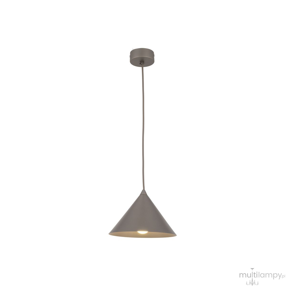Cono D21 lampa wisząca 1xE27 szarobrązowy 11375