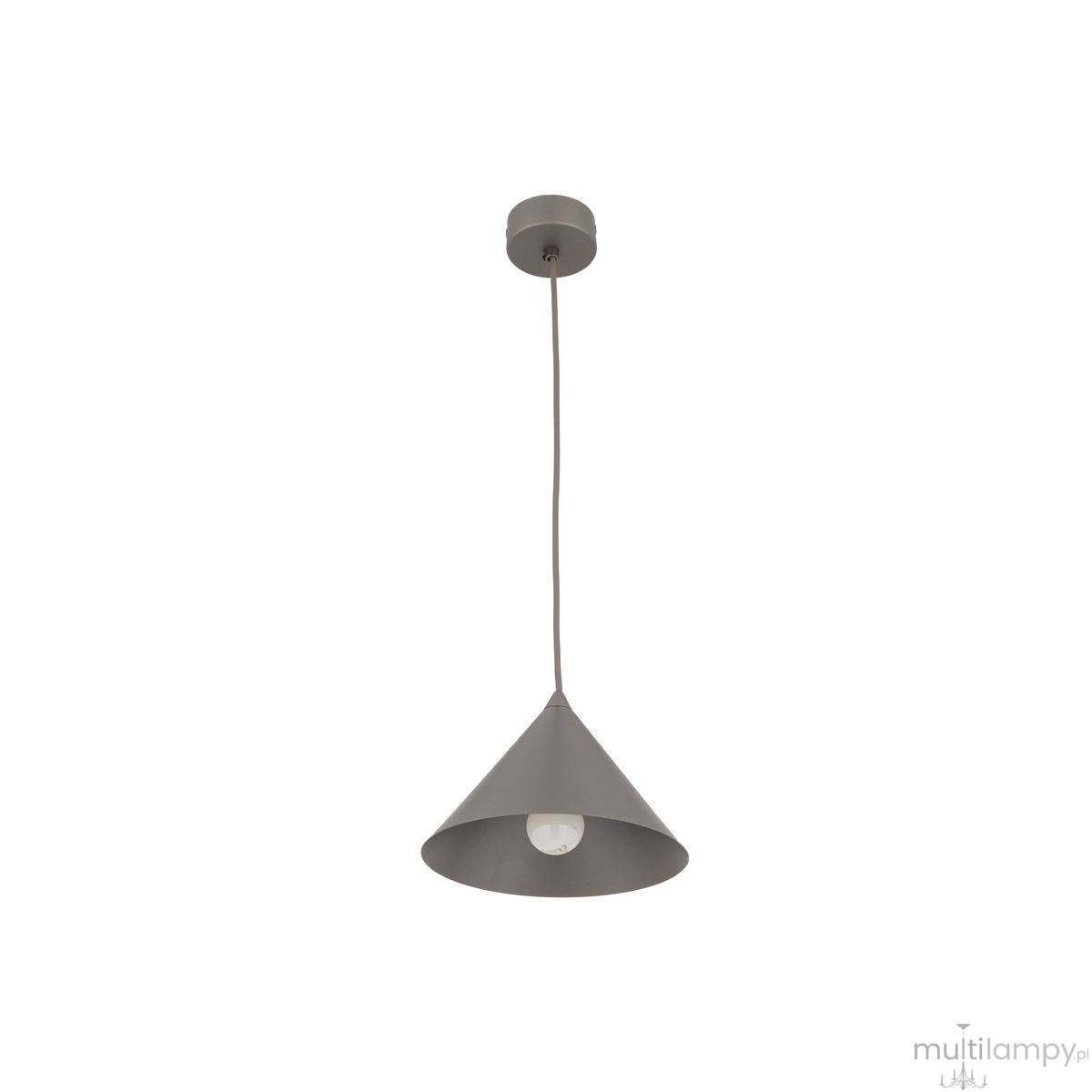 Cono D21 lampa wisząca 1xE27 szarobrązowy 11375