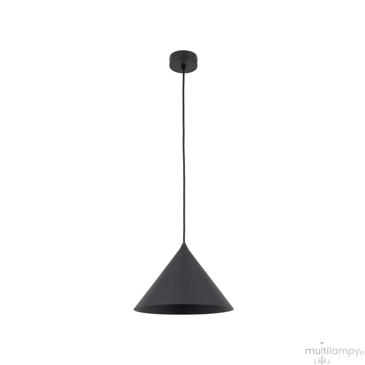 Cono D26 lampa wisząca 1xE27 czarna 6630