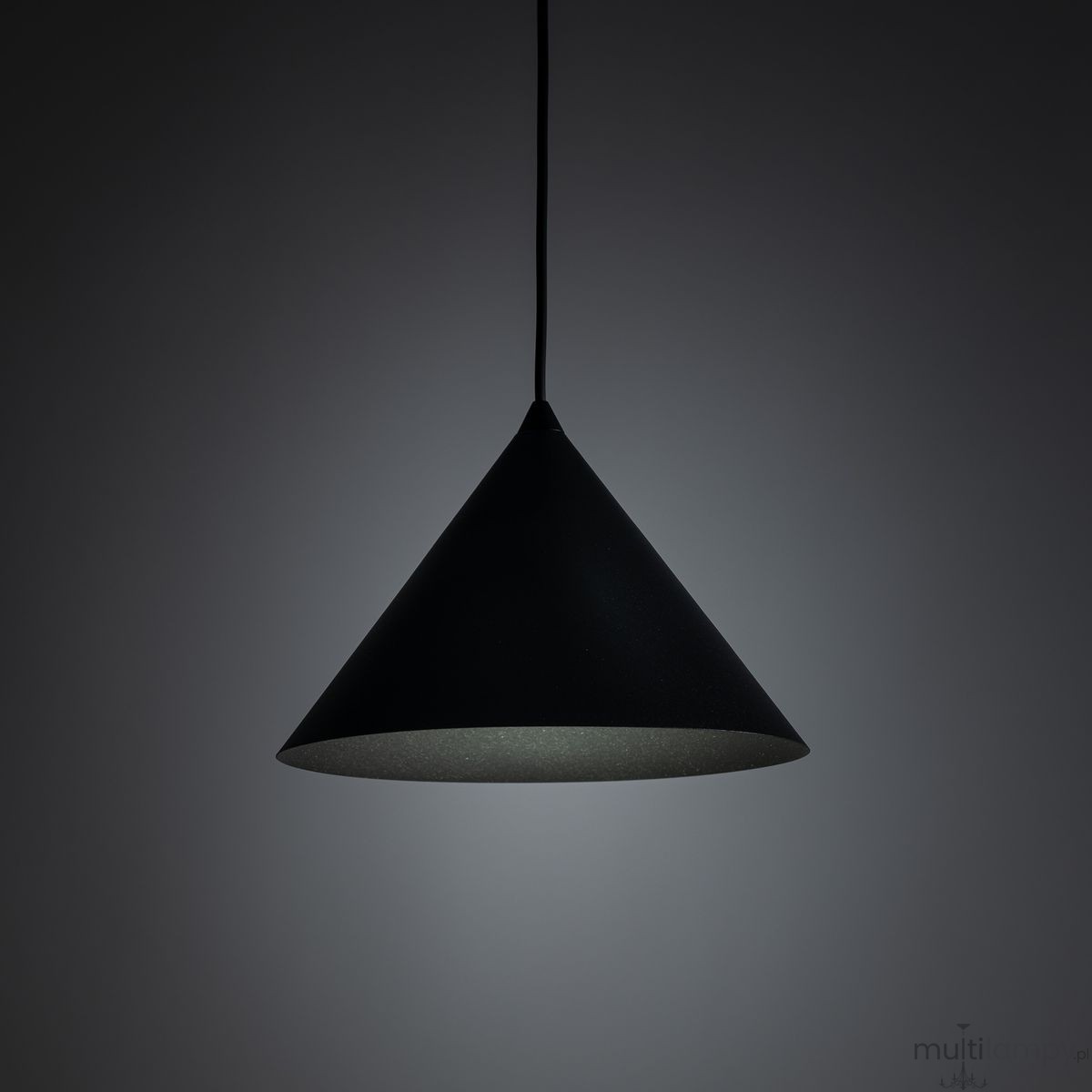 Cono D26 lampa wisząca 1xE27 czarna 6630