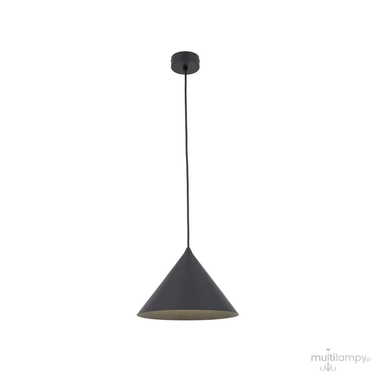 Cono D26 lampa wisząca 1xE27 czarna 6630